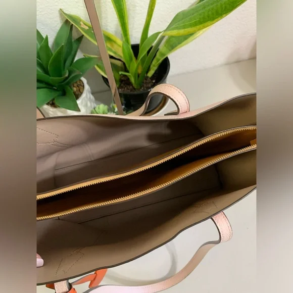 ๐๐ TORY BURCH Tote Pink Leather Bag - Picture 8 of 13